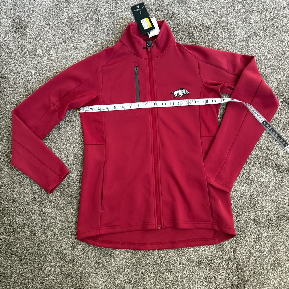 AR Razorback Red Full-Zip Jacket with Logo